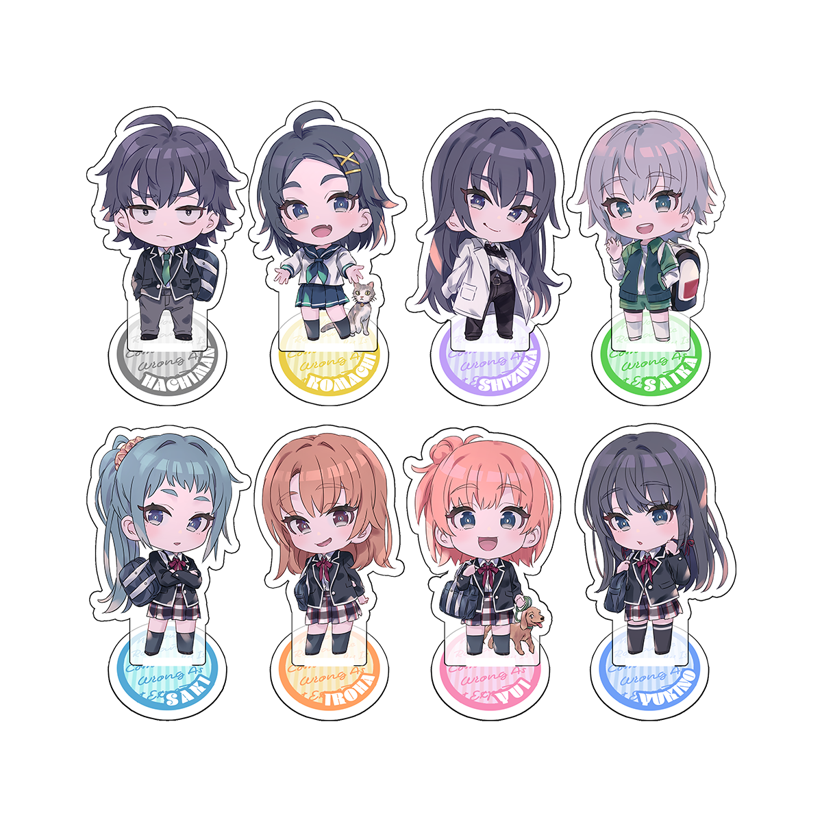 俺ガイル　アクスタセット C107受注/6000円以上購入で特典あり】俺ガイルミニアクスタ8種セット