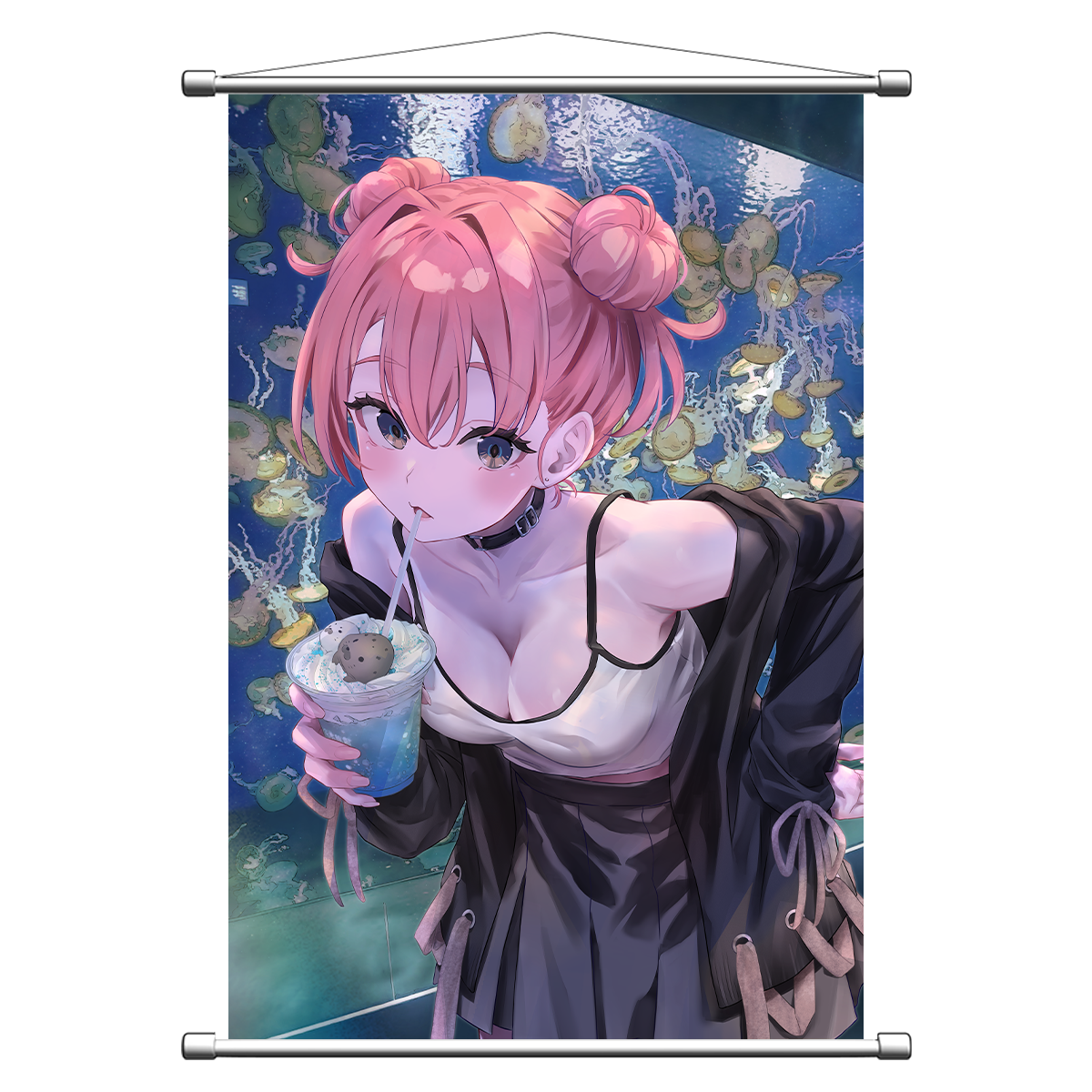 【C108受注/9/23(水)まで】B2タペストリー『水族館のデート（結衣）』【6000円以上で特典あり】